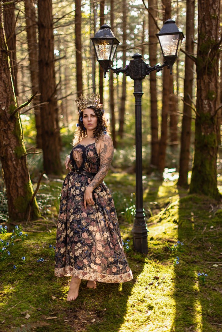 Market Of Stars - Lionheart - Bohéme Maxi Slip Dress - Botanicals & Narnia Print