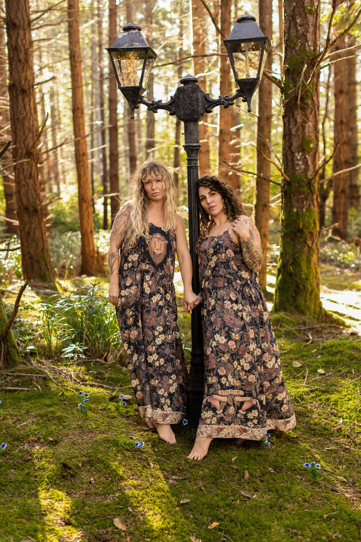Market Of Stars - Lionheart - Bohéme Maxi Slip Dress - Botanicals & Narnia Print
