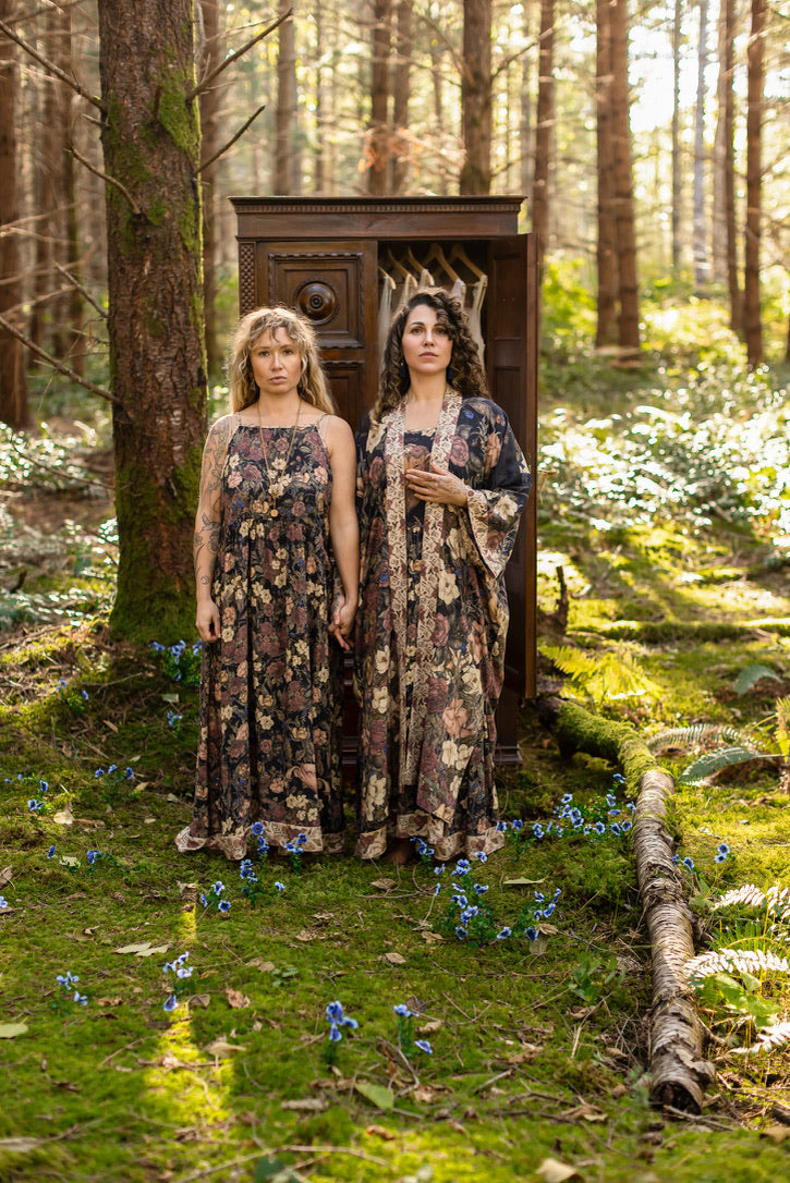 Market Of Stars - Lionheart - Bohéme Maxi Slip Dress - Botanicals & Narnia Print