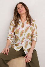 Seasalt Cornwall ‘Larissa’ Shirt - Chard Leaves Chalk