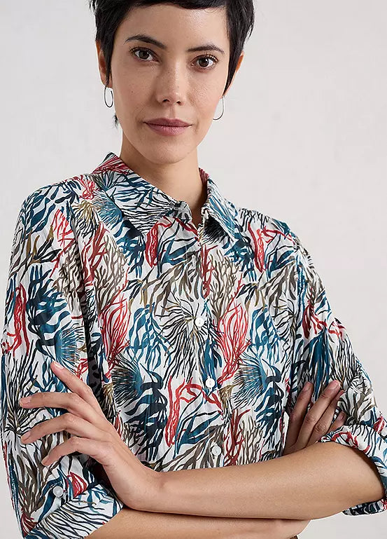 Seasalt Cornwall ‘Larissa’ Shirt - River Kelp Chalk