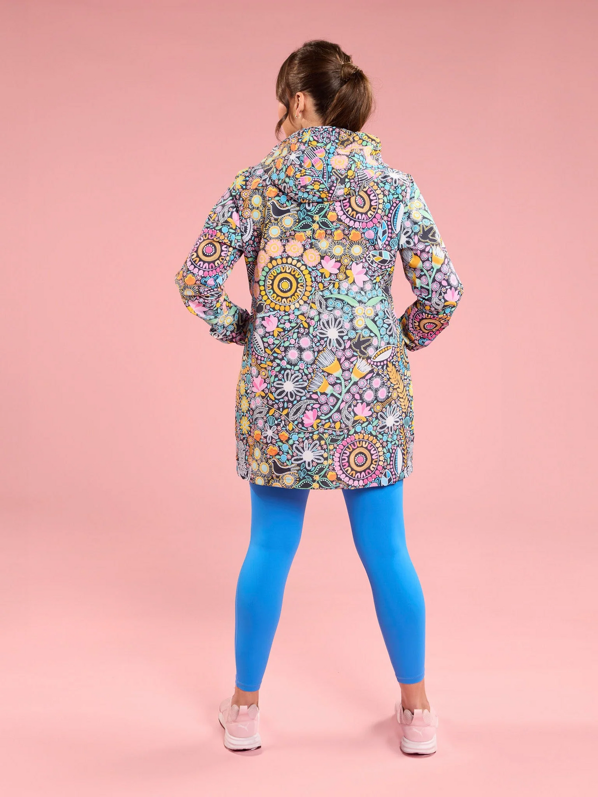 Mama Movement - Coastal Wildflowers Longline Raincoat