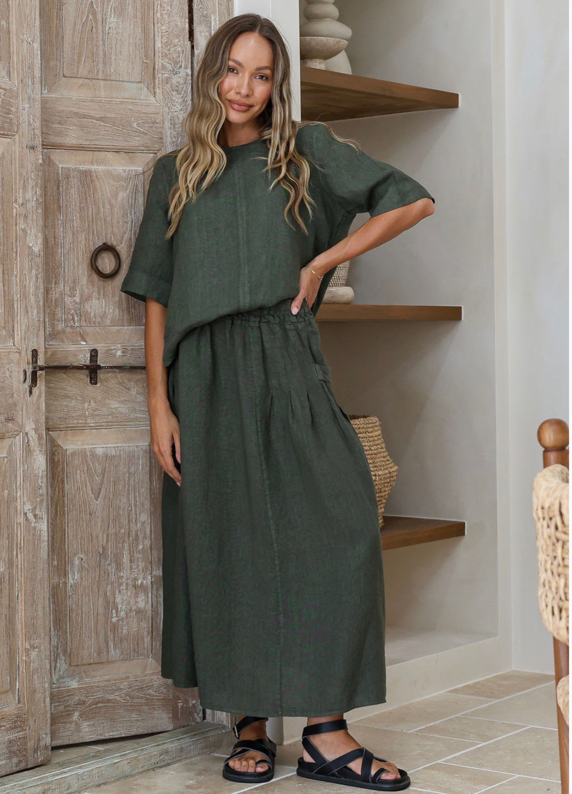 Free Angel - Tashina - Italian Linen Skirt – Ecolena