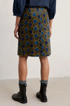 PRE-ORDER - End Of February - Seasalt Cornwall ‘Ferry Crossing’ Needlecord Skirt - Tossed Blooms Waxed Canvas