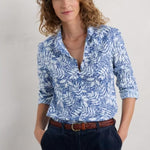 Seasalt Cornwall ‘Larissa’ Shirt - Frosted Leaves Shallows