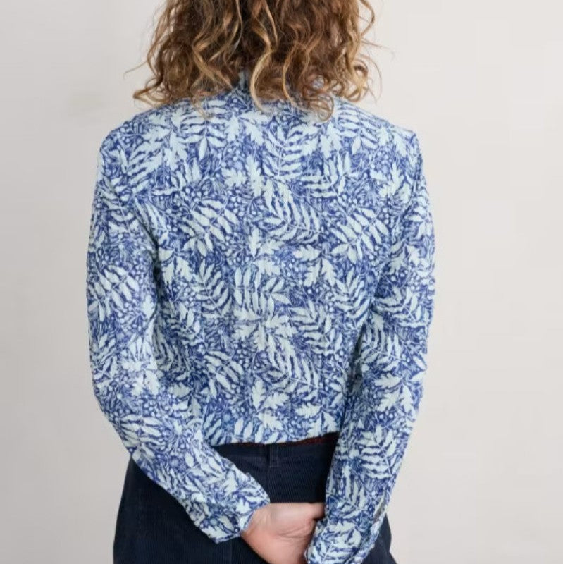 Seasalt Cornwall ‘Larissa’ Shirt - Frosted Leaves Shallows