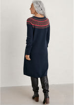 PRE-ORDER -  End Of February - Seasalt Cornwall ‘Centrepiece’ Knitted Dress - Fence Floral Maritime Mix