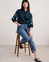 Seasalt Cornwall ‘Hope Cottage’ Embroidered Blouse - Maritime