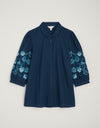 Seasalt Cornwall ‘Hope Cottage’ Embroidered Blouse - Maritime