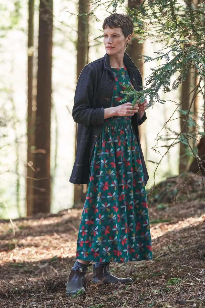 PRE-ORDER - End Of February - Seasalt Cornwall ‘Foresty’ Dress - Floral Quilt Loch