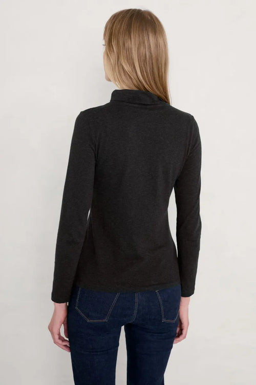 Seasalt Cornwall ‘Landing’ Roll Neck Top - LAST ONE - Onyx- Size 10