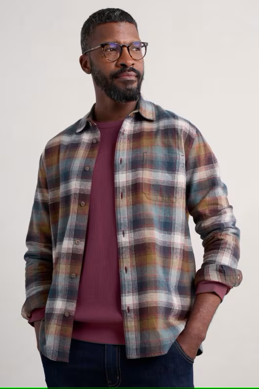 Seasalt Cornwall - Men's ‘Fathomer’ Shirt - Root Cellar Waxed Canvas