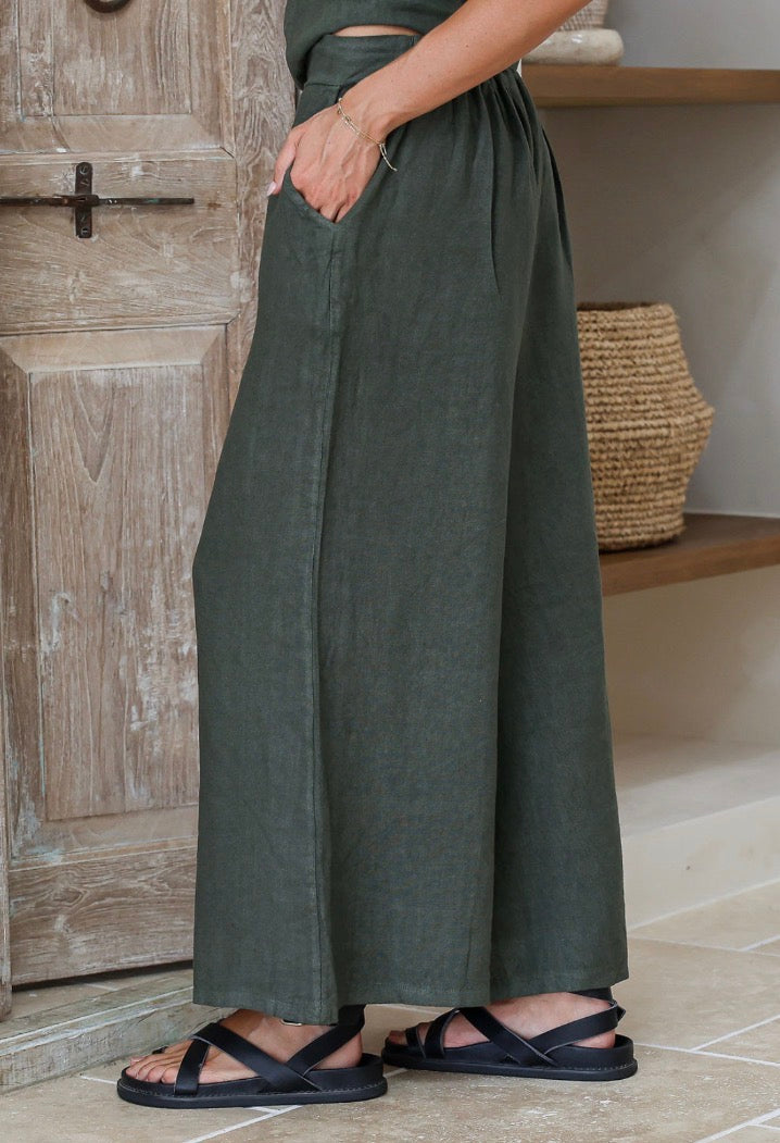 Free Angel - Barca - Italian Linen Wide Pants