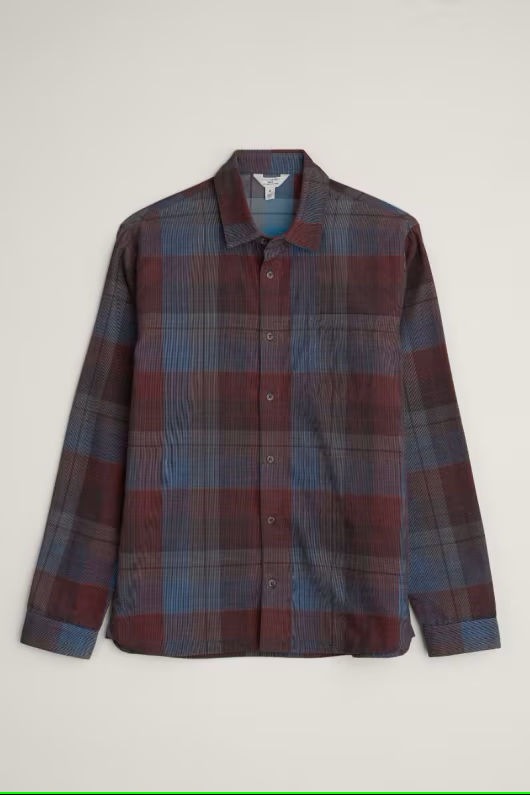Seasalt Cornwall - - Men's ‘Shoreman’ Shirt - Long Ships Bitter Cocoa