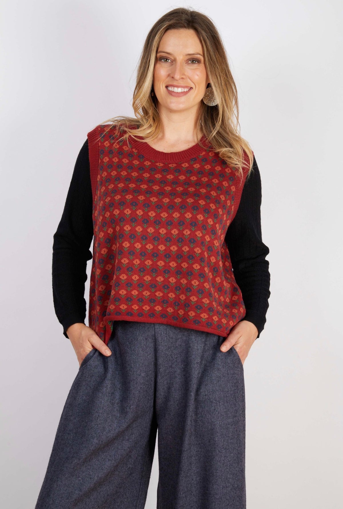 JJ Sisters – Wool Blend Vest