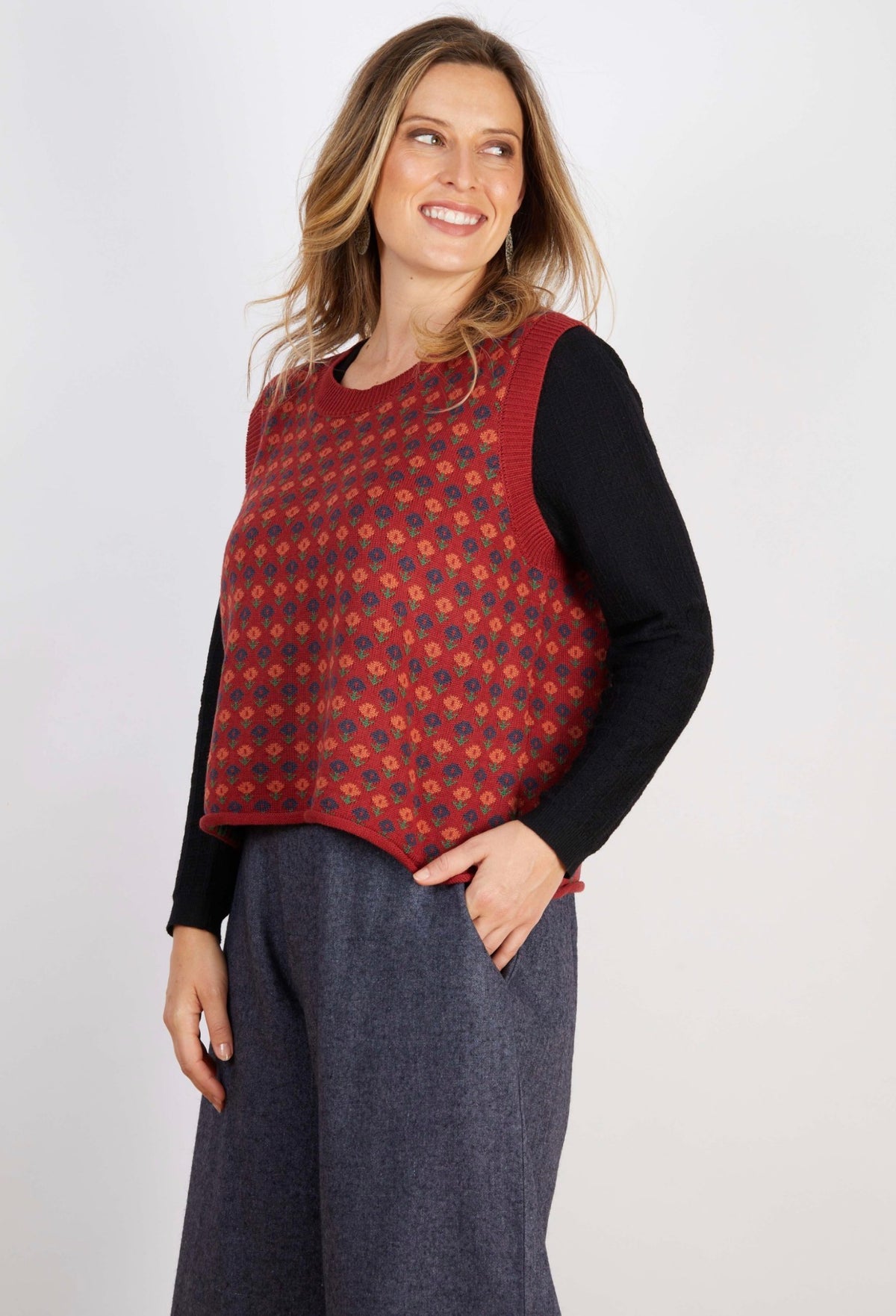 JJ Sisters – Wool Blend Vest