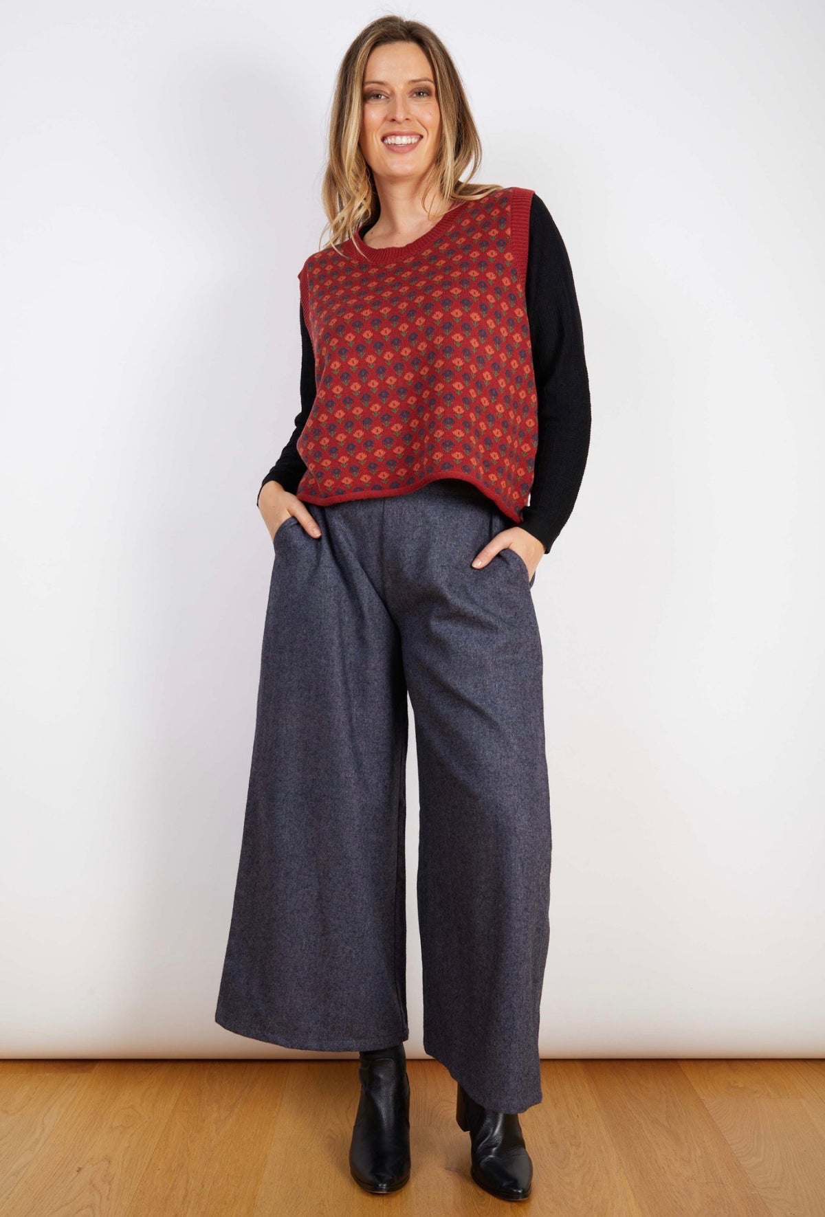 JJ Sisters – Wool Blend Vest