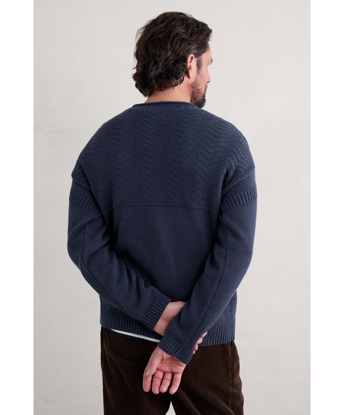 Seasalt Cornwall - Men's ‘Forestay’ Jumper - Maritime