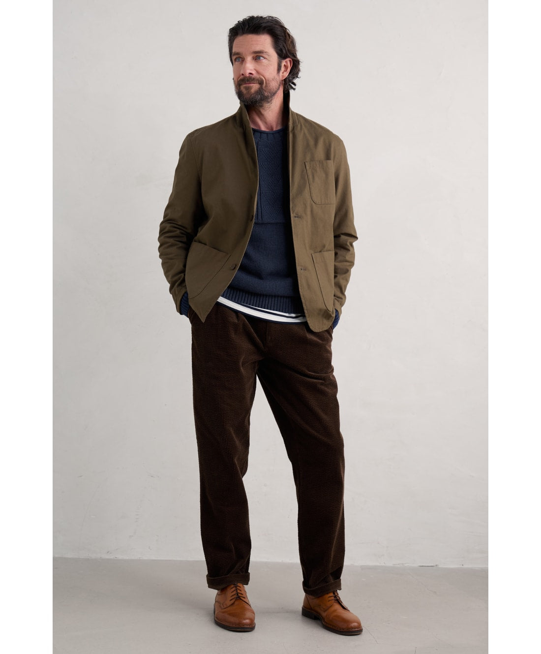 Seasalt Cornwall - Men's ‘Forestay’ Jumper - Maritime