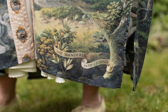 Market Of Stars - The Mythmaker - Opera Duster Bamboo Kimono Duster Robe - Landscape & Unicorn