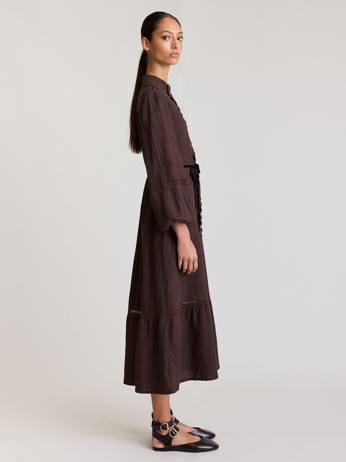 State Of Embrace ‘Twin Lace’ Dress - Sable