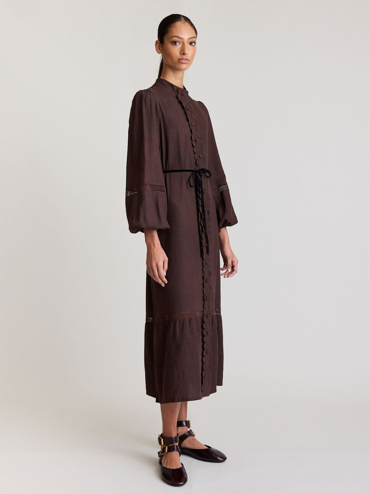 State Of Embrace ‘Twin Lace’ Dress - Sable
