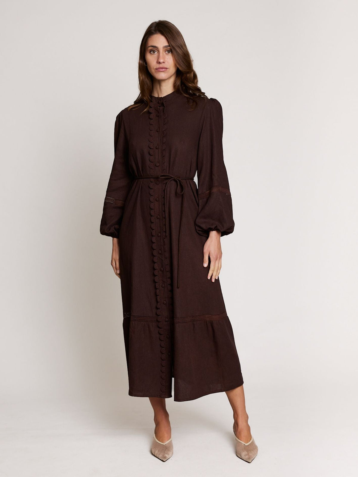 State Of Embrace ‘Twin Lace’ Dress - Sable