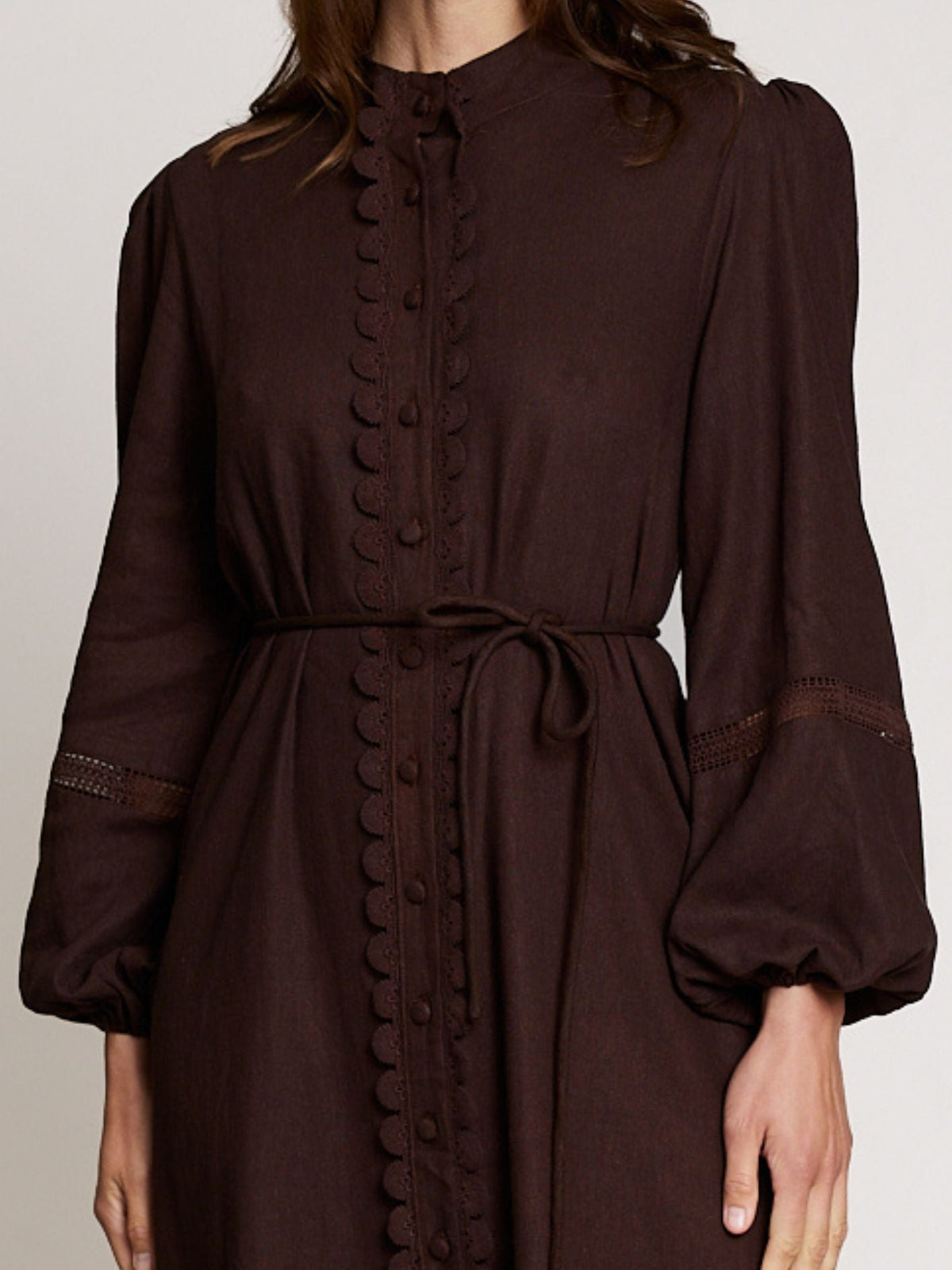 State Of Embrace ‘Twin Lace’ Dress - Sable