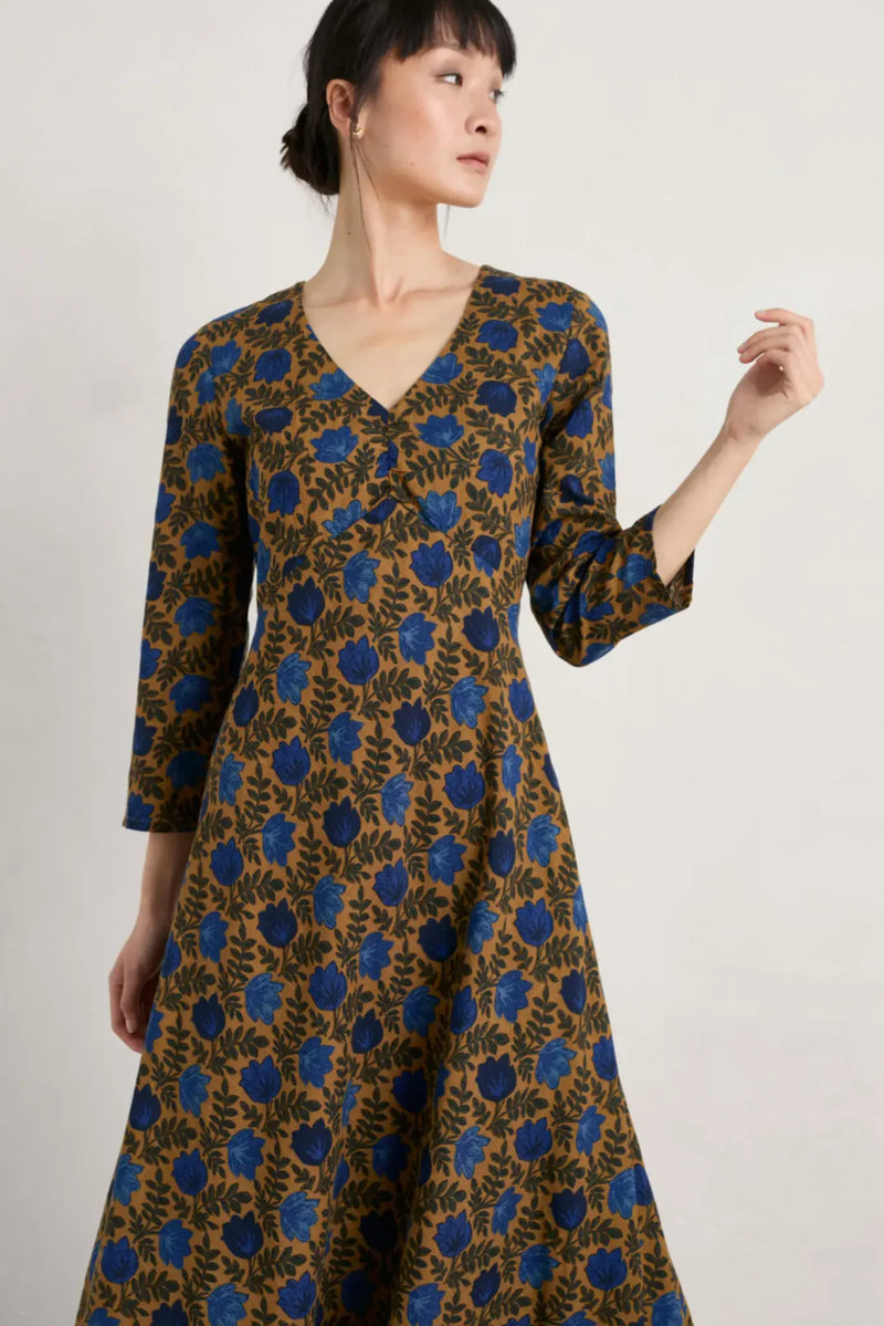 PRE-ORDER - End Of February - Seasalt Cornwall ‘Willow Blossom’ Dress - Tossed Blooms Waxed Canvas