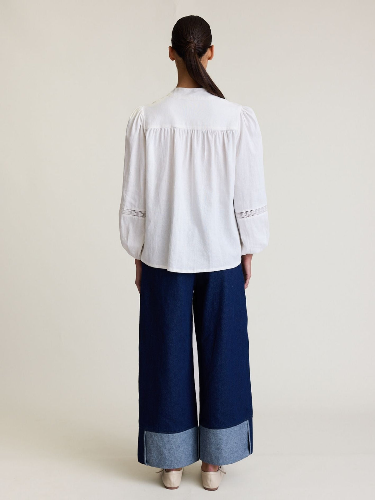 State Of Embrace ‘Twin Lace’ Blouse - Ivory - LAST ONE - Size 14