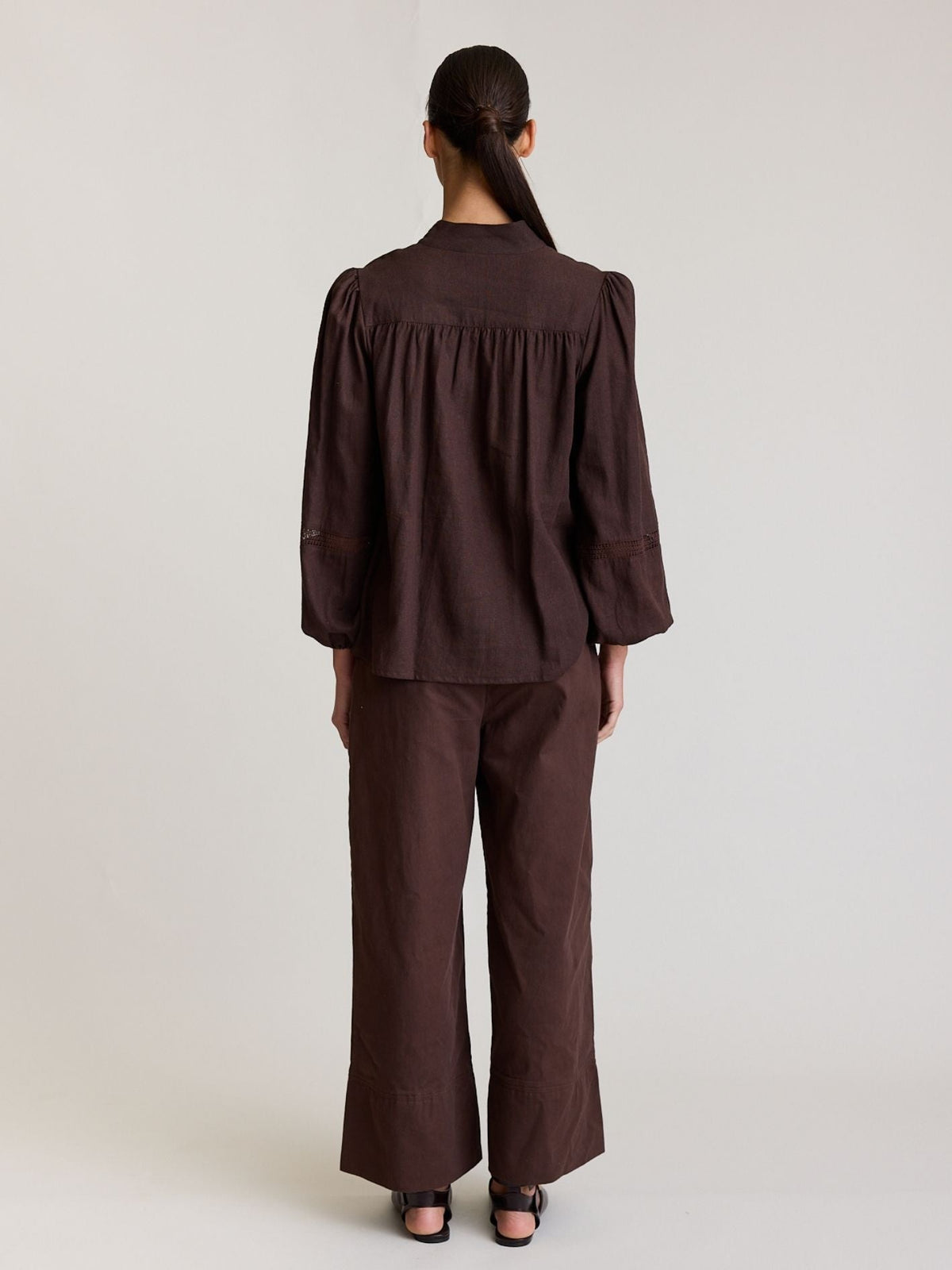 State Of Embrace ‘Twin Lace’ Blouse - Sable