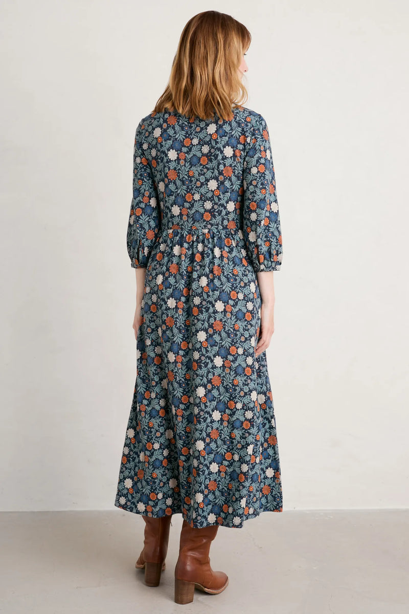 PRE-ORDER -  End Of February - Seasalt Cornwall ‘Fox Page’ Dress - Carved Bloom Maritime Wade