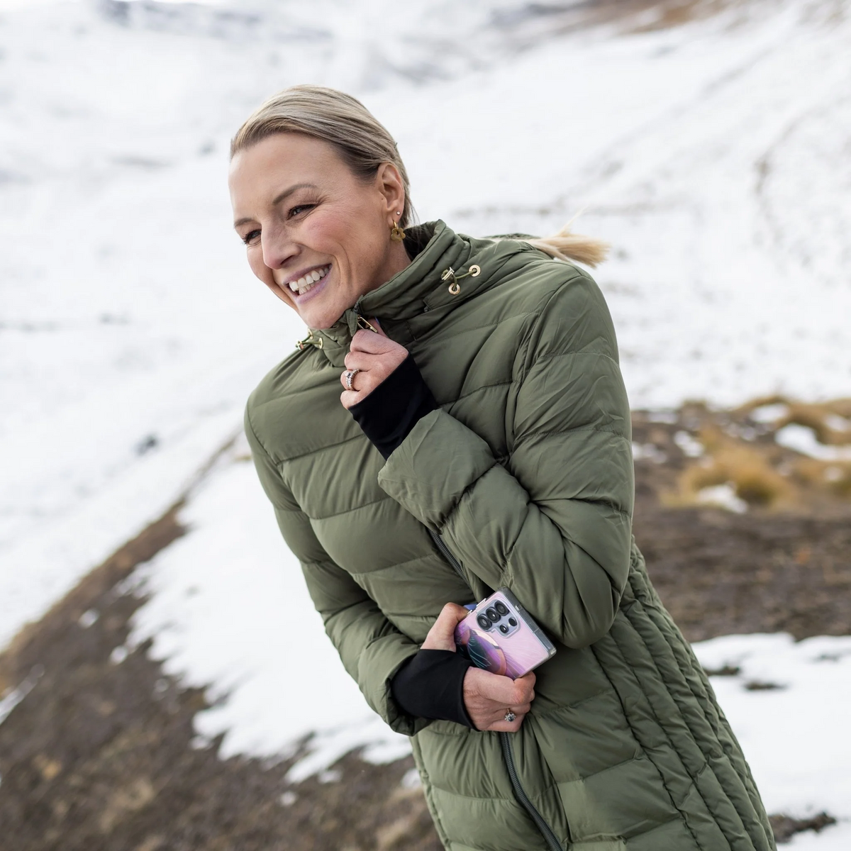 MOKE - Sydney - Women's 90/10 Packable Duck Down Coat - Olive Green