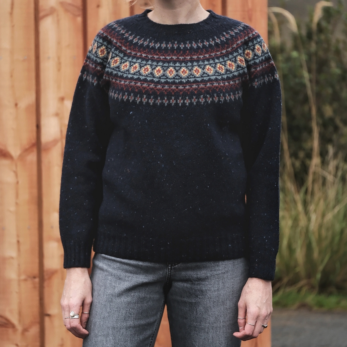 Harley of Scotland - Fairisle Nep Jumper - Jura