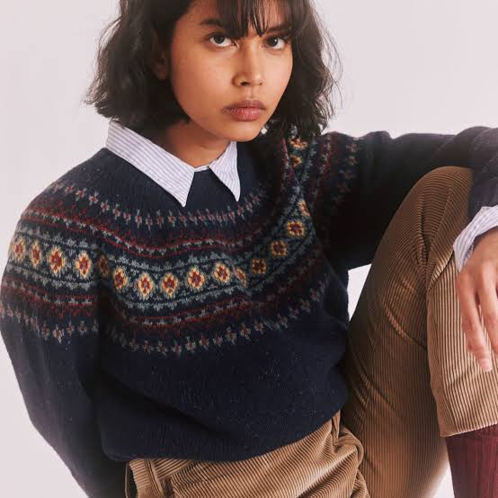 Harley of Scotland - Fairisle Nep Jumper - Jura