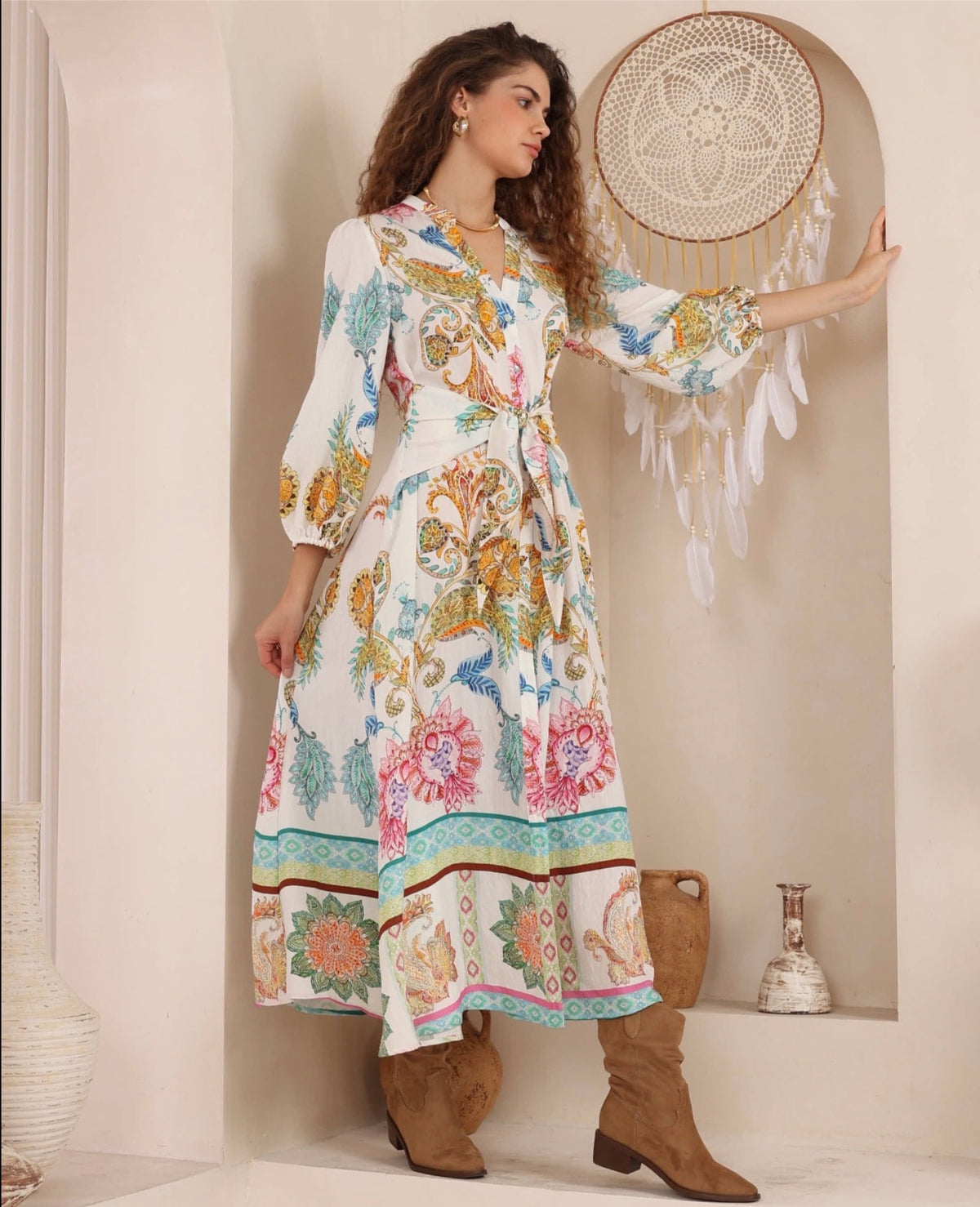 IRIS MAXI - Bohemian Garden Dress