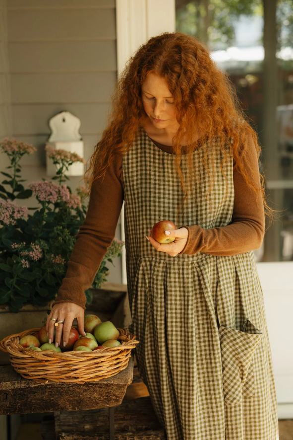 Montaigne - Sartene - French Linen Dress - Gingham
