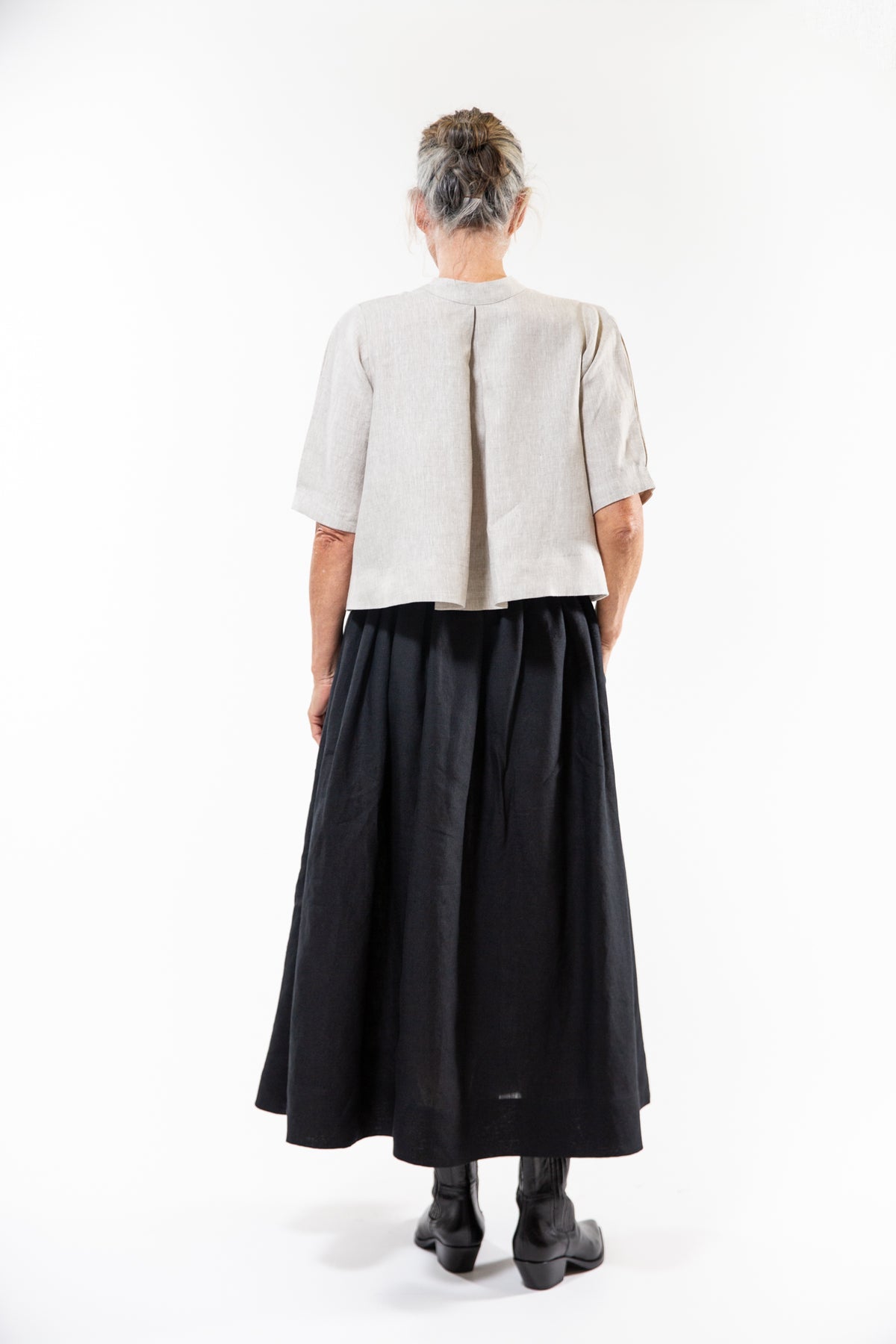 Eva’s Sunday - ‘Loretta’ Linen Top - Neutral
