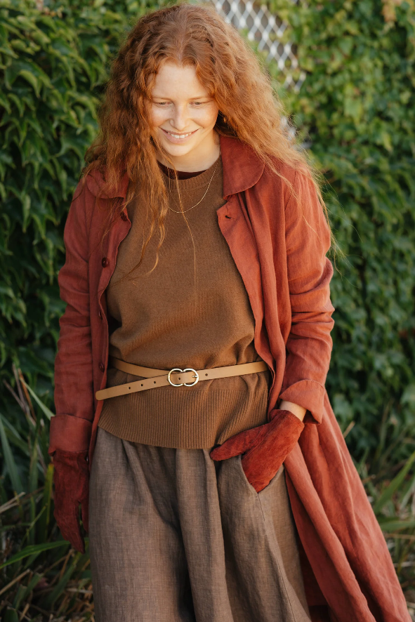 Montaigne - French Linen Button-Through Jacket - Peter Pan Collar