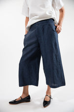 Rustic Linen ‘Audrey’ Heavy Mesh Linen Pants - Natural