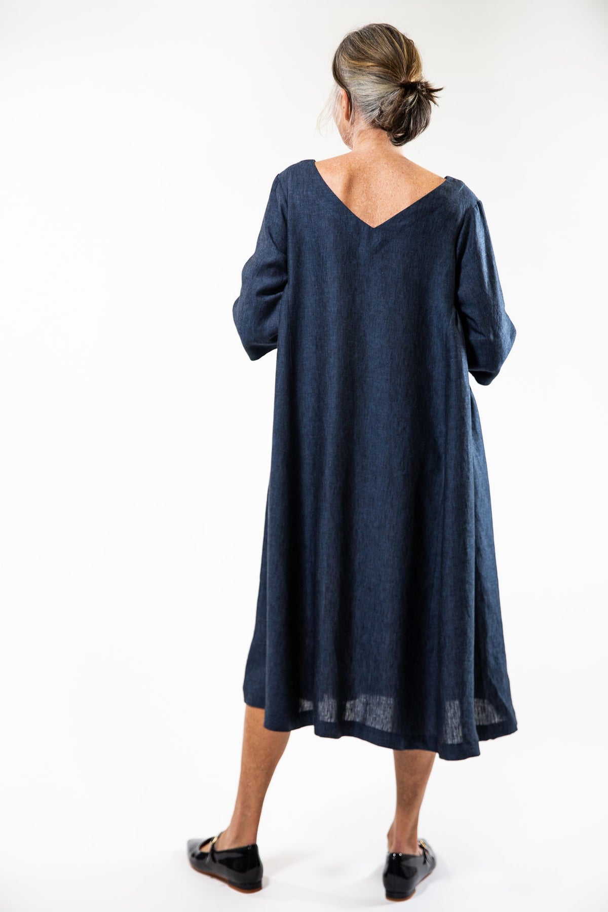 Eva’s Sunday ‘Ottie’ Linen Dress - Navy - LAST ONE - Size XS
