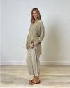 Rustic Linen ‘Audrey’ Long Sleeve Top - Natural