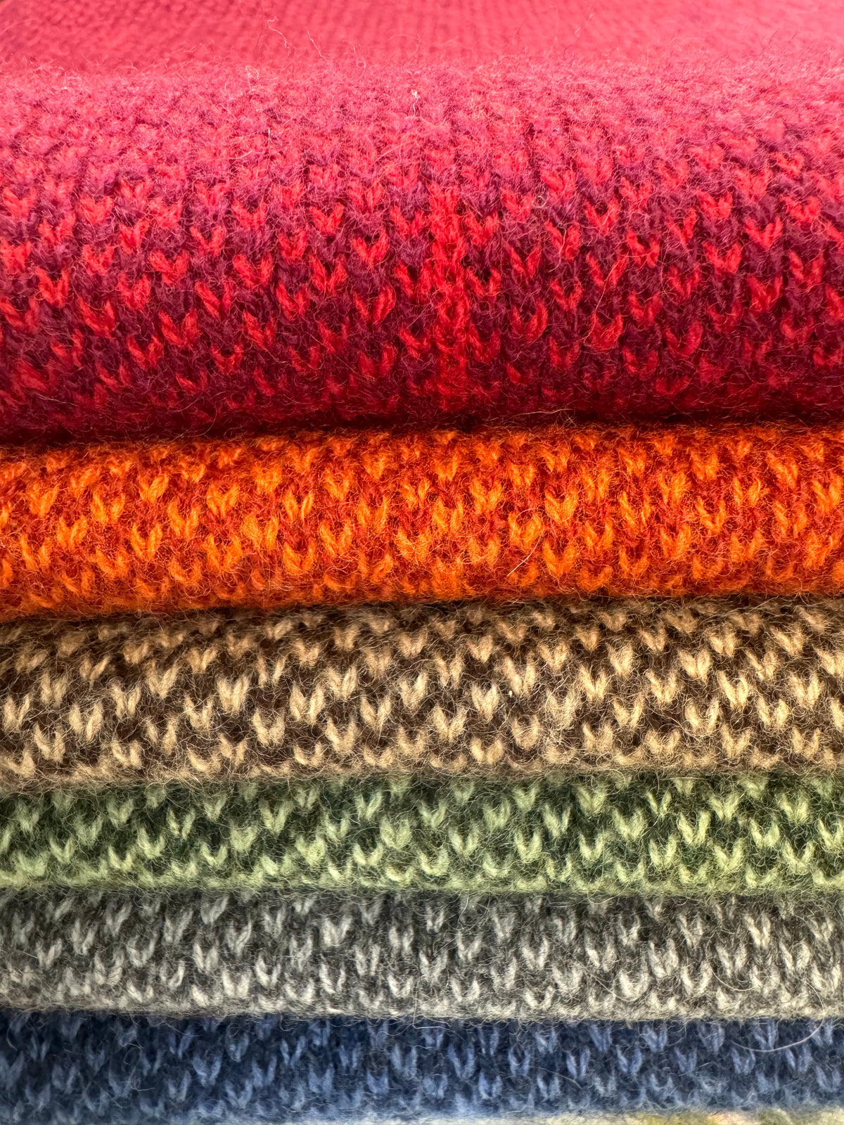 Flo Stone Cashmere Merino Luxe 2 Tone Keyhole Scarf - Various Colours