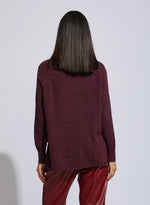 LD & Co Fleck Rollneck Jumper - Claret