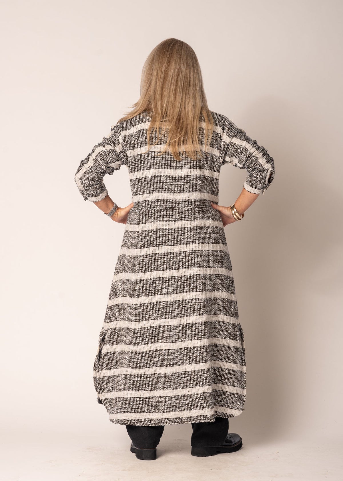 Imagine Fashion - ‘Kinsley’ Linen Jacket - Onyx