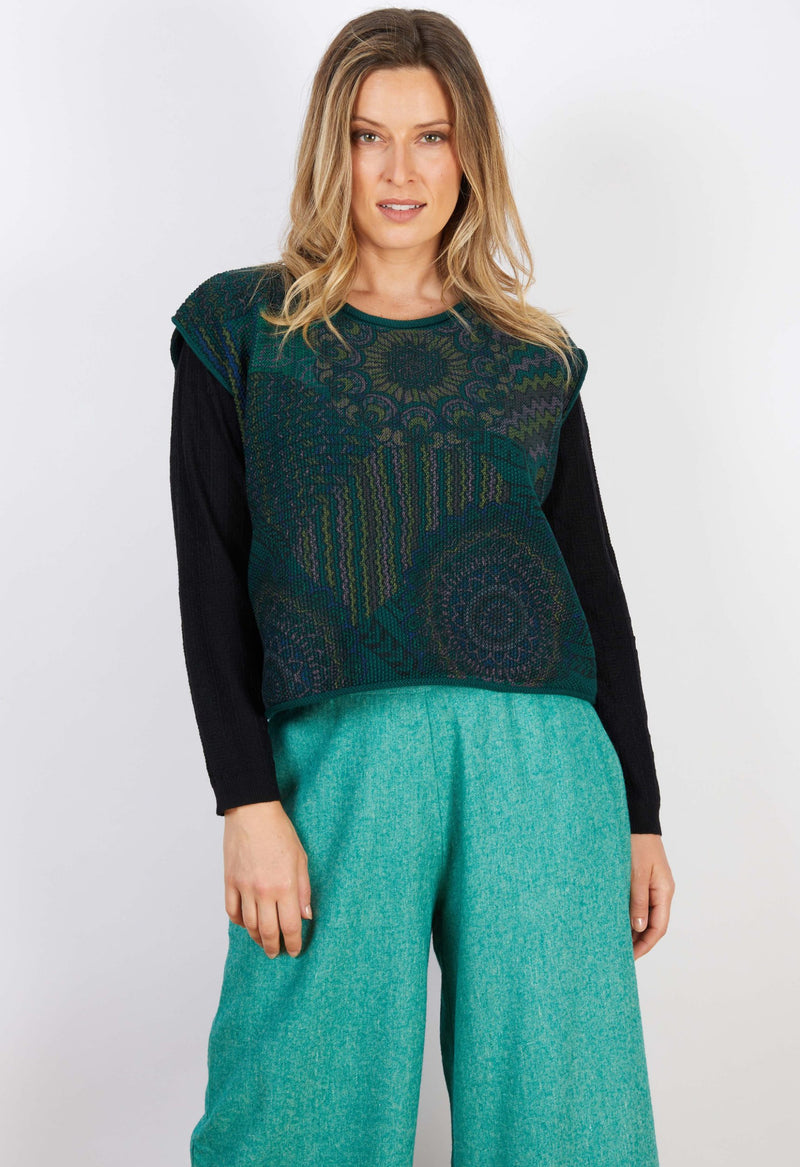 Cotton Recycled Fiber Blend Oversized Vest - Various Colours