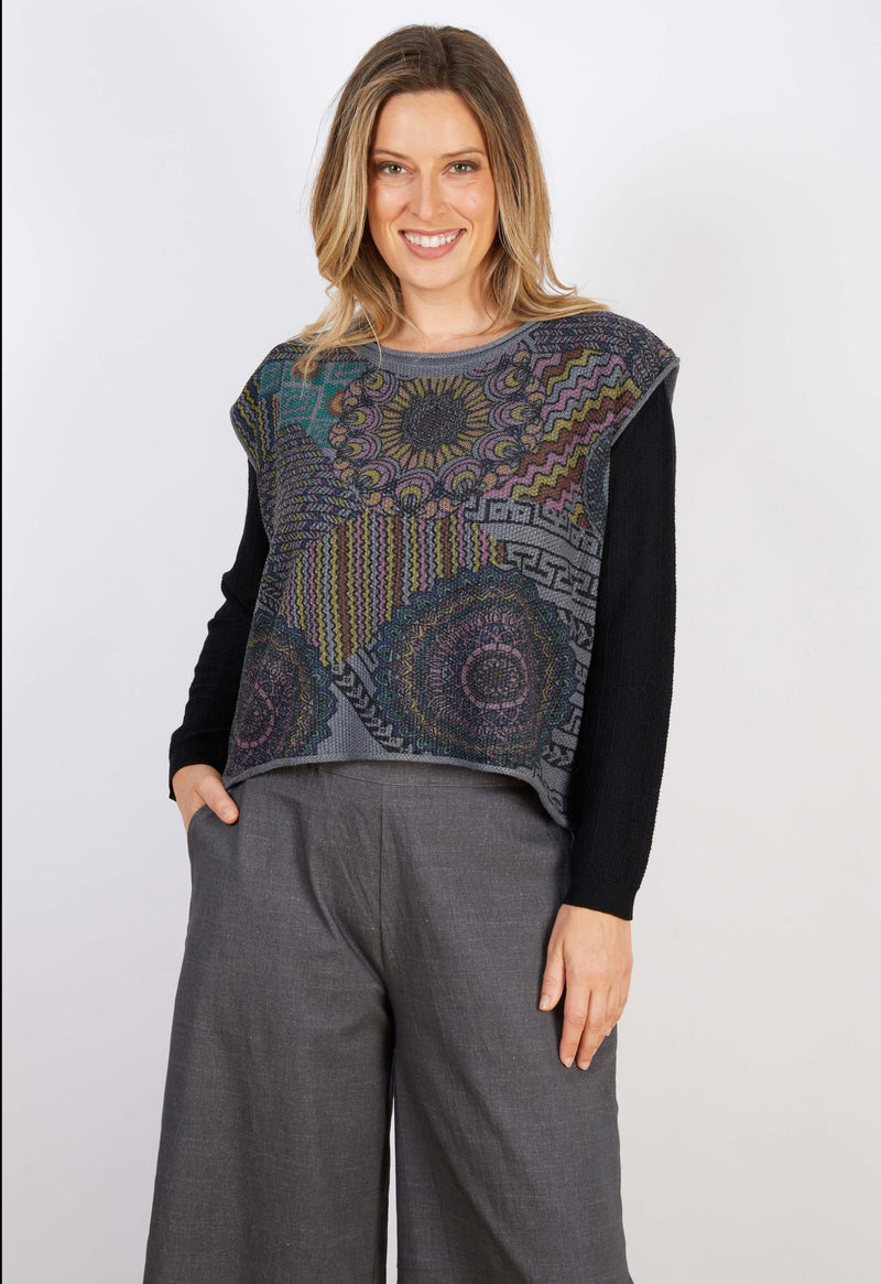 Cotton Recycled Fiber Blend Oversized Vest - Various Colours