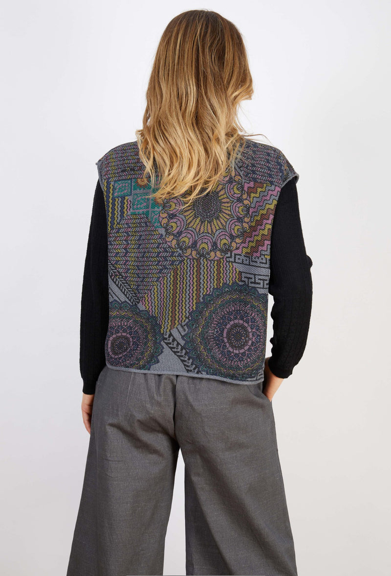 Cotton Recycled Fiber Blend Oversized Vest - Various Colours
