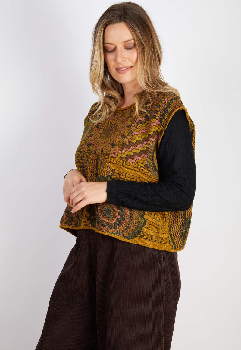 Cotton Recycled Fiber Blend Oversized Vest - Various Colours