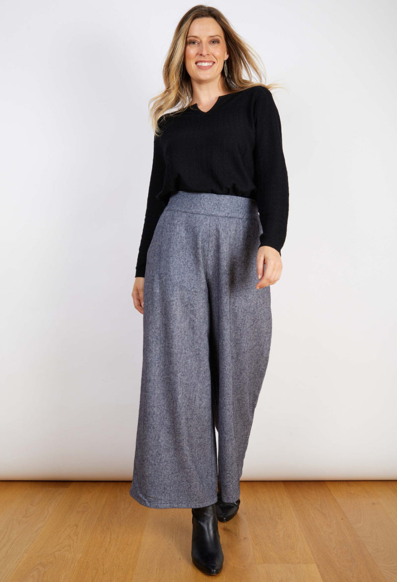 Wool Blend Oversized Pant - Various Colours